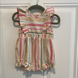 Baby Essentials Baby Girl Striped Romper Size 6 months
